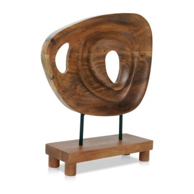 Alternative view of Saddler Sculpture Natural Acacia