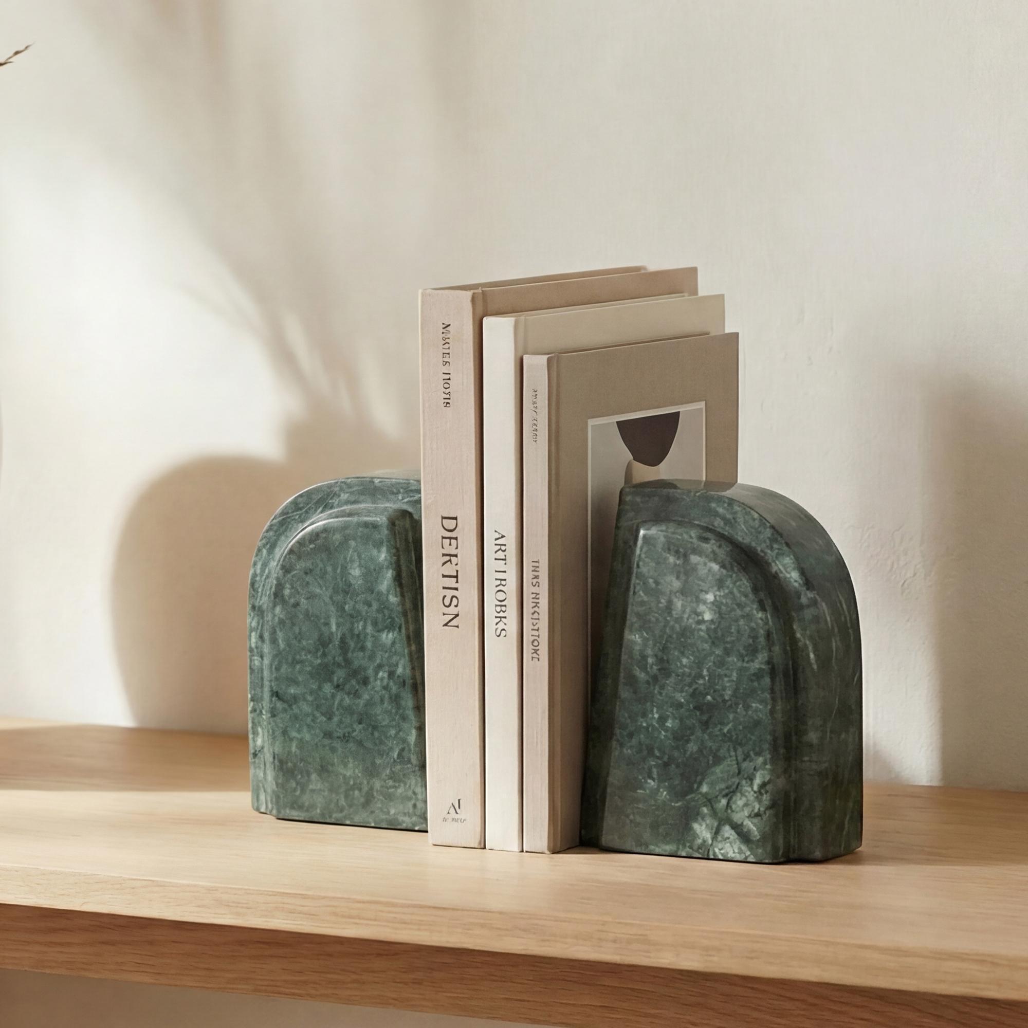 Zane Marble Bookends-Set Of 2 - Image 2