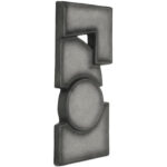Teo Wall Sculpture Charcoal - Image 3