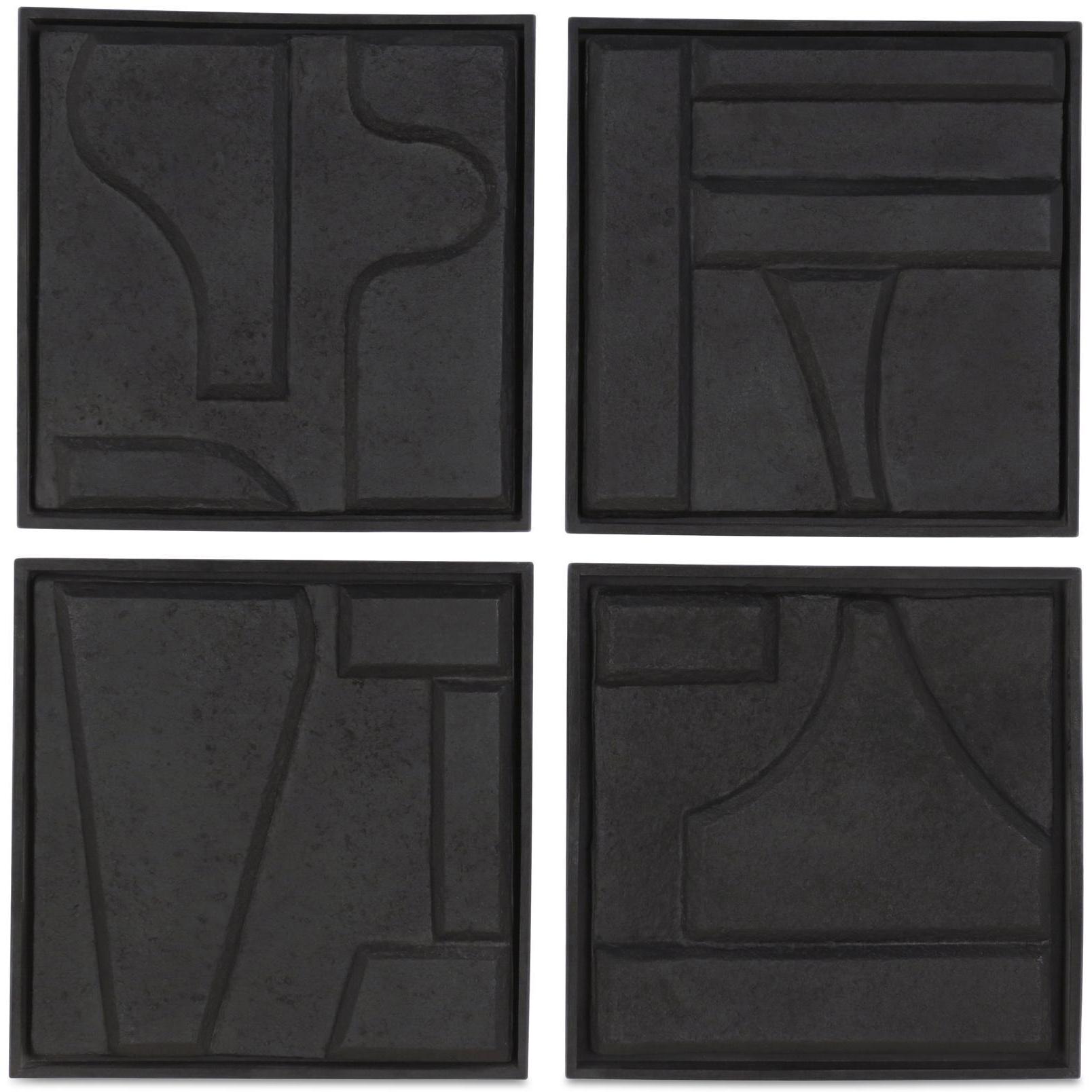 Alva Wall Sculpture-Set Of 4