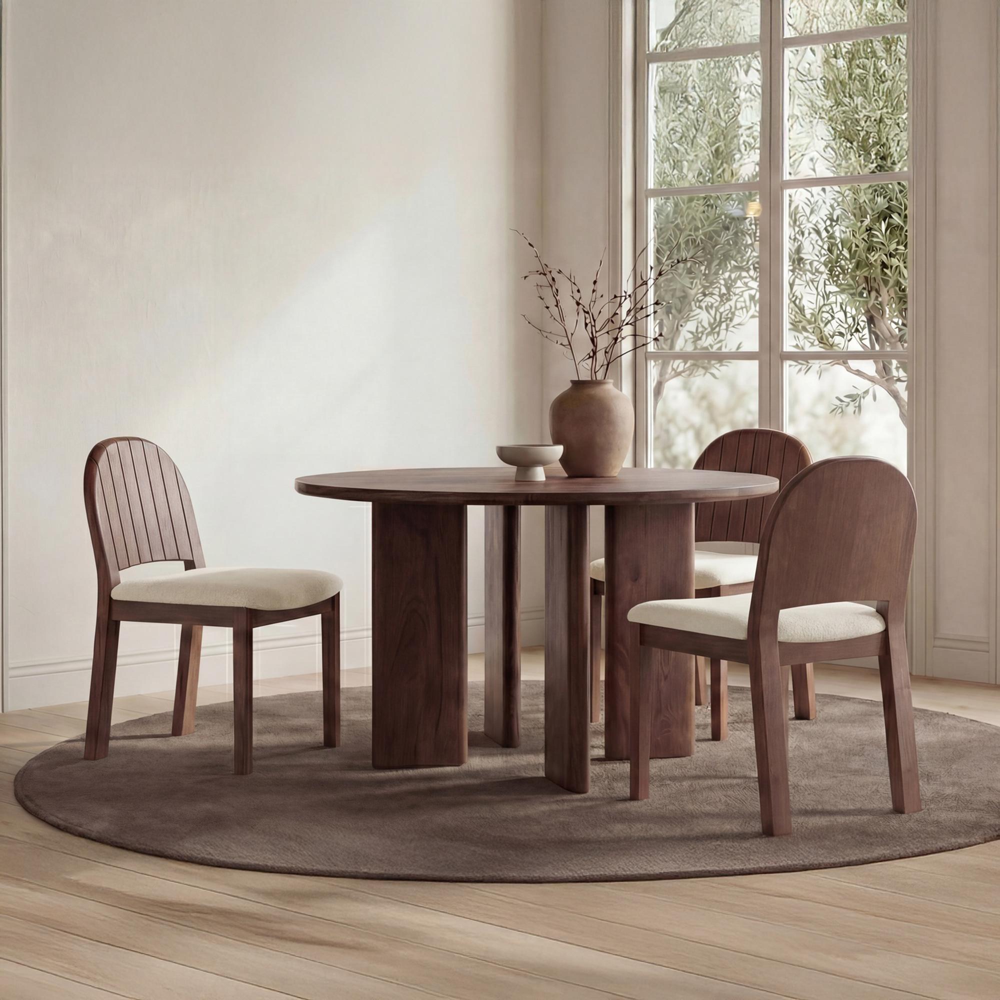 Emil Dining Chair Cream-Set of Two - Image 2
