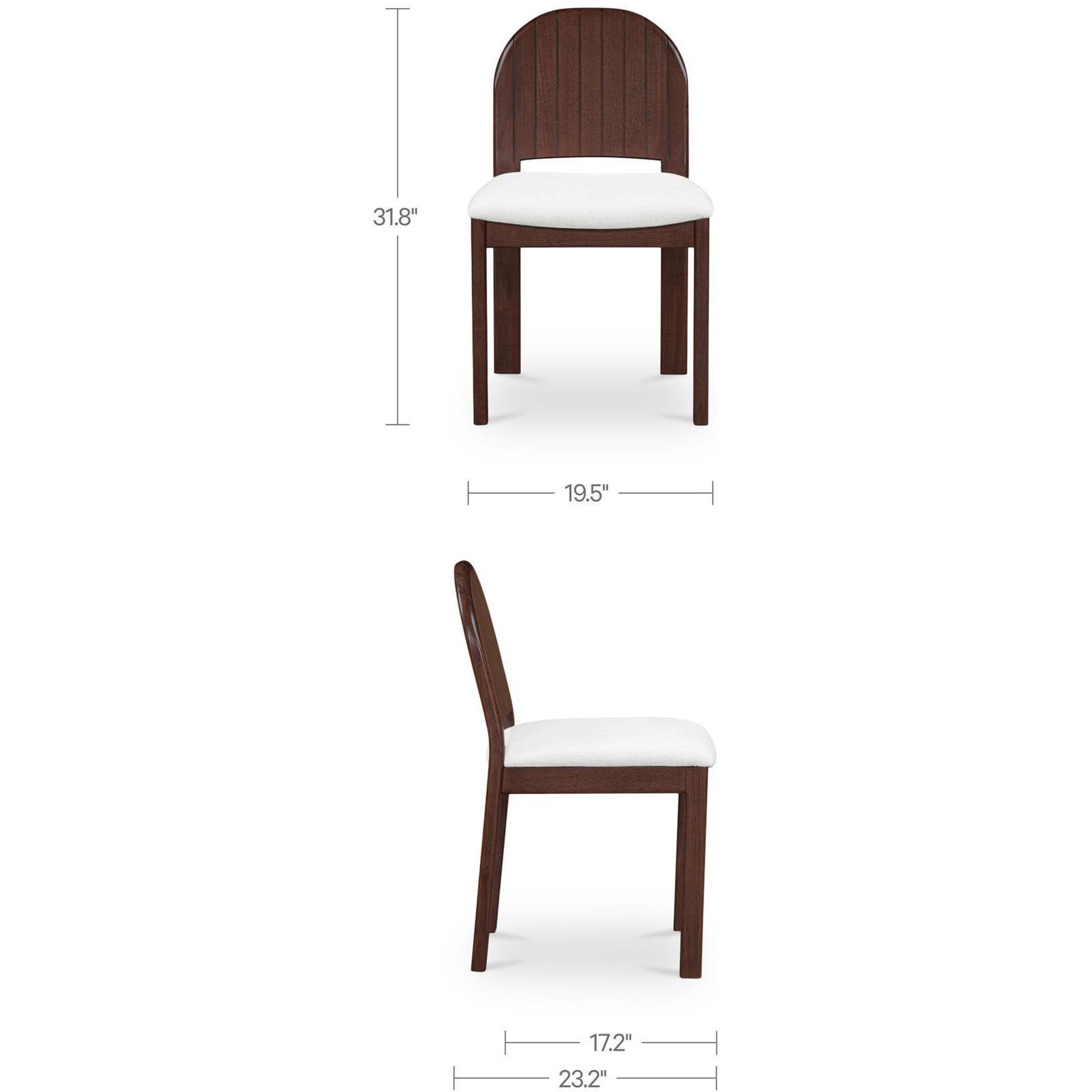 Emil Dining Chair Cream-Set of Two - Image 3