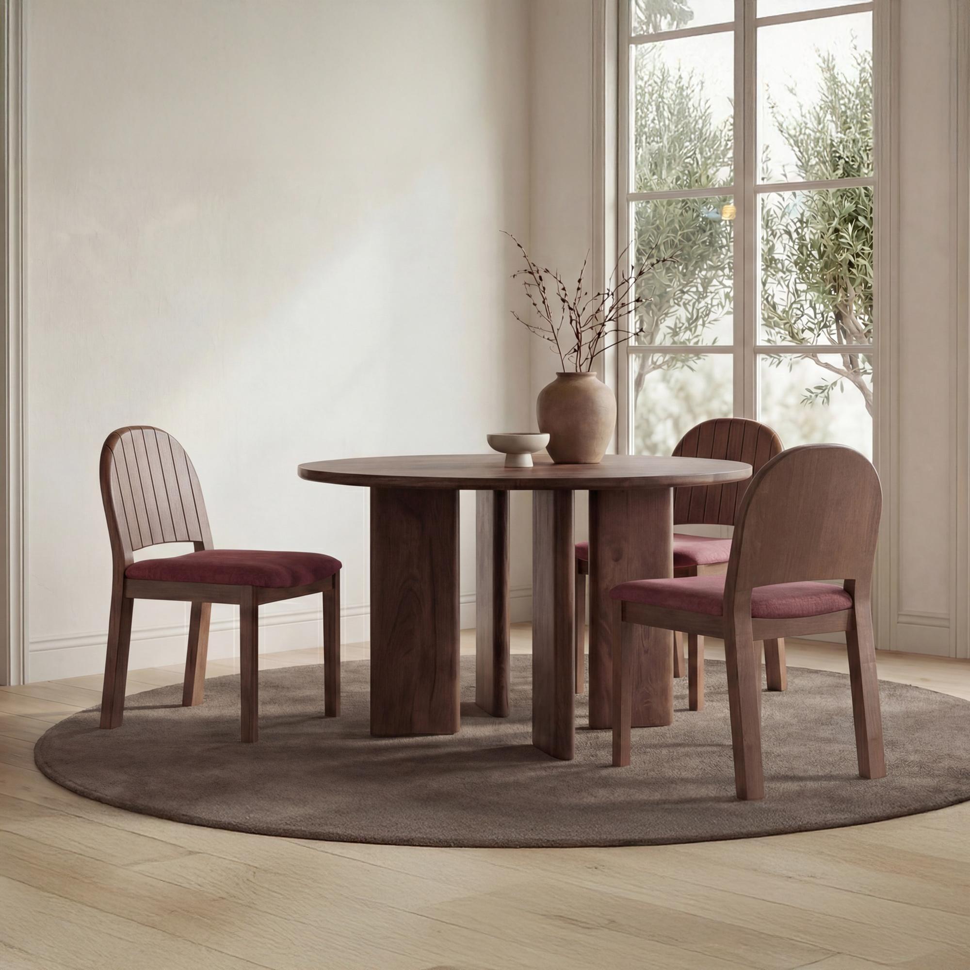 Emil Dining Chair Berry-Set of Two - Image 2