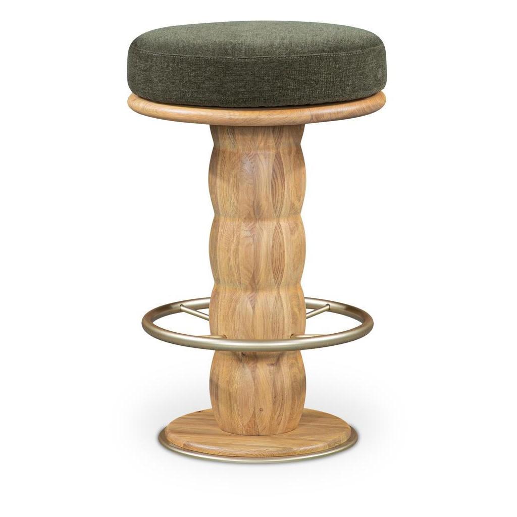 Nio Swivel Counter Stool Dark Green