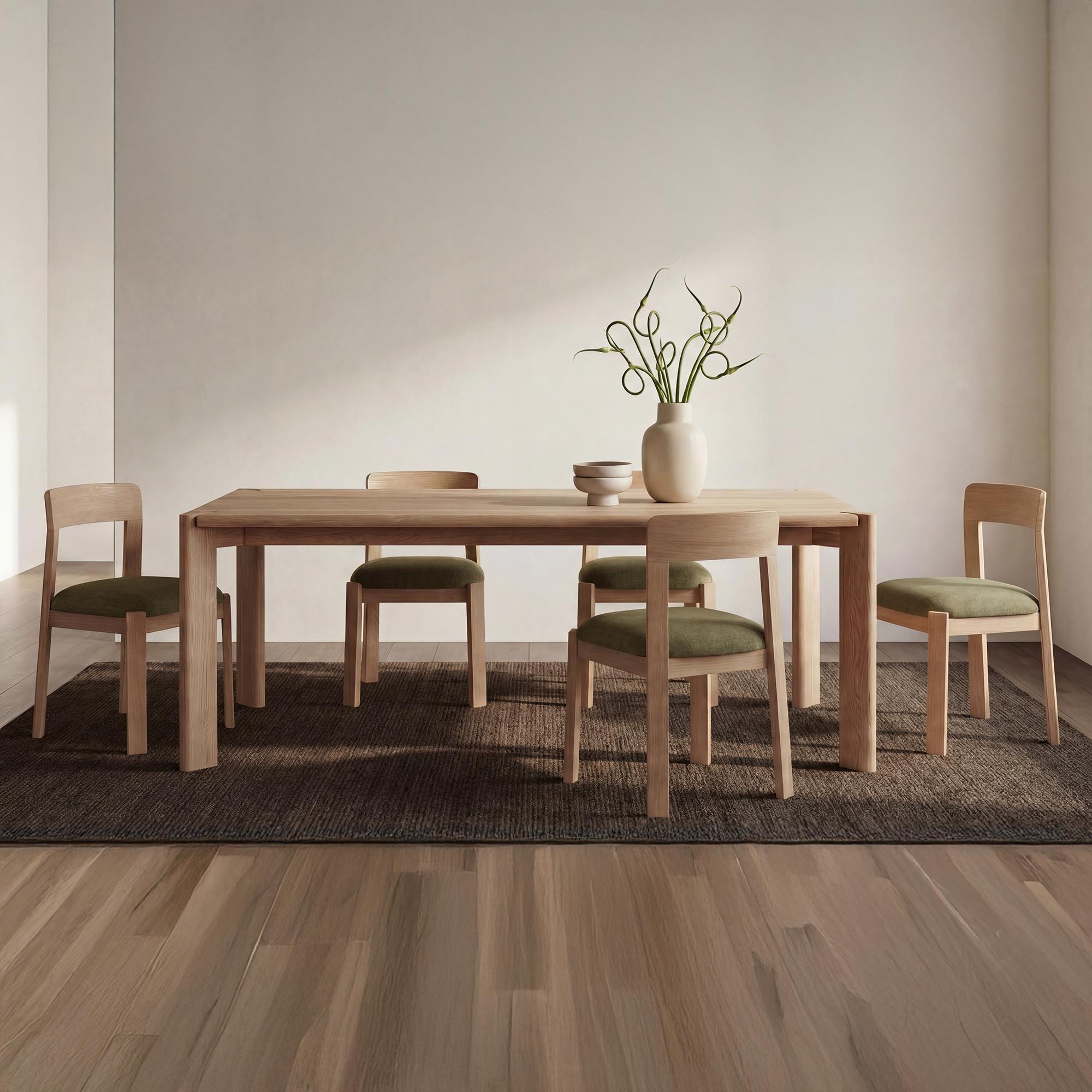 Oli Dining Chair Dark Green-Set of Two - Image 2