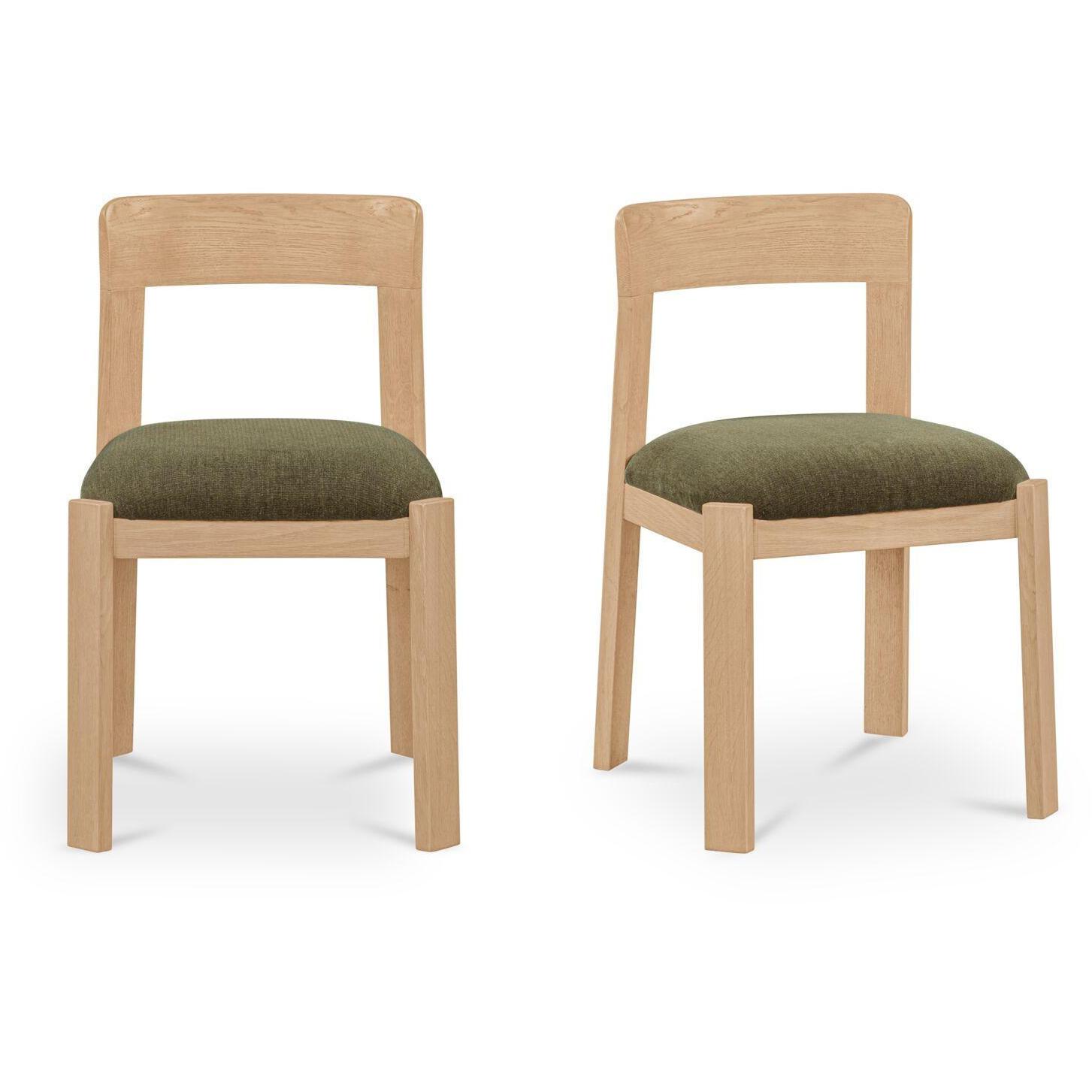 Oli Dining Chair Dark Green-Set of Two