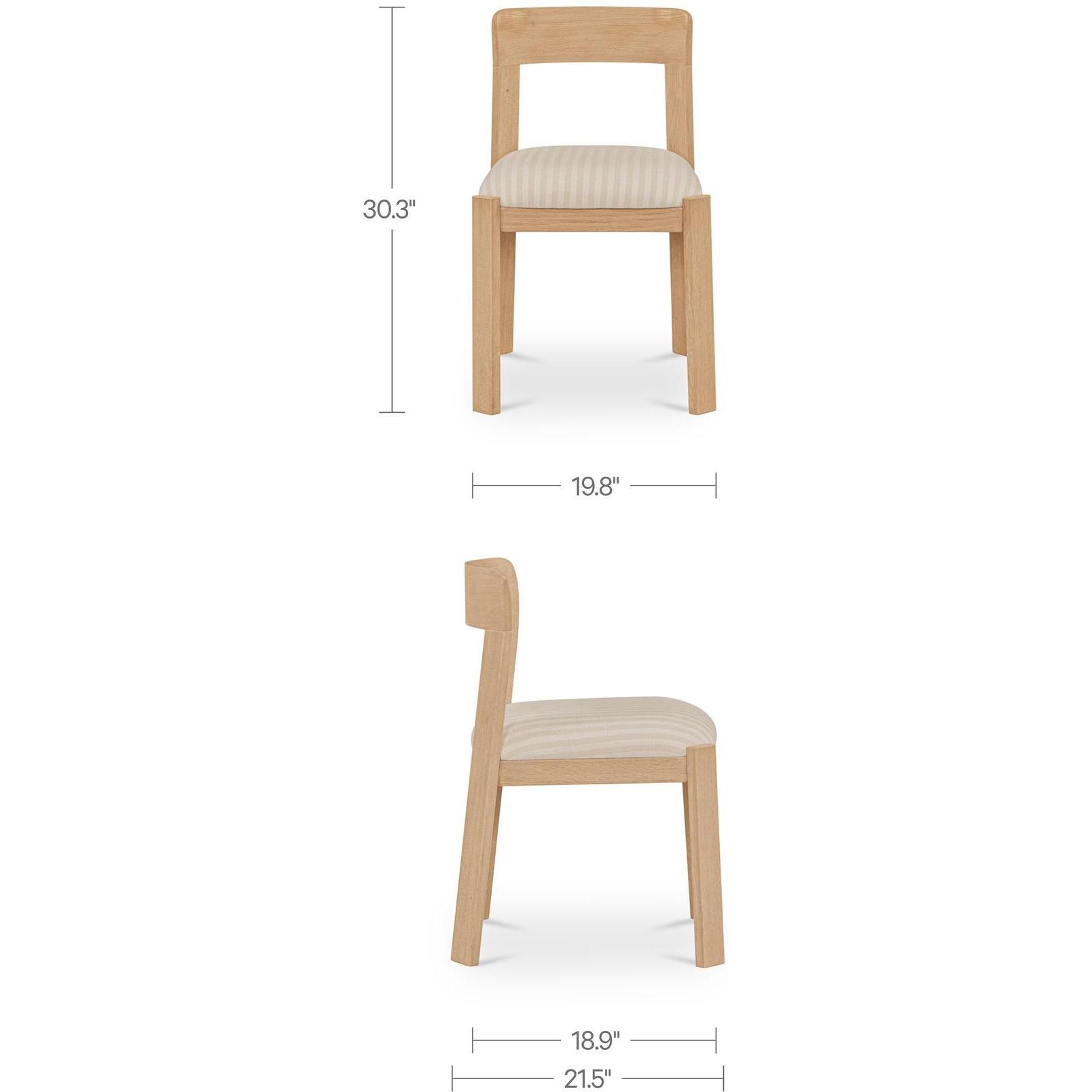 Oli Dining Chair Stripe-Set of Two - Image 3