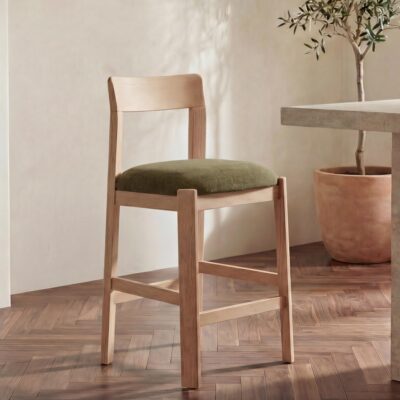 Alternative view of Oli Counter Stool Dark Green