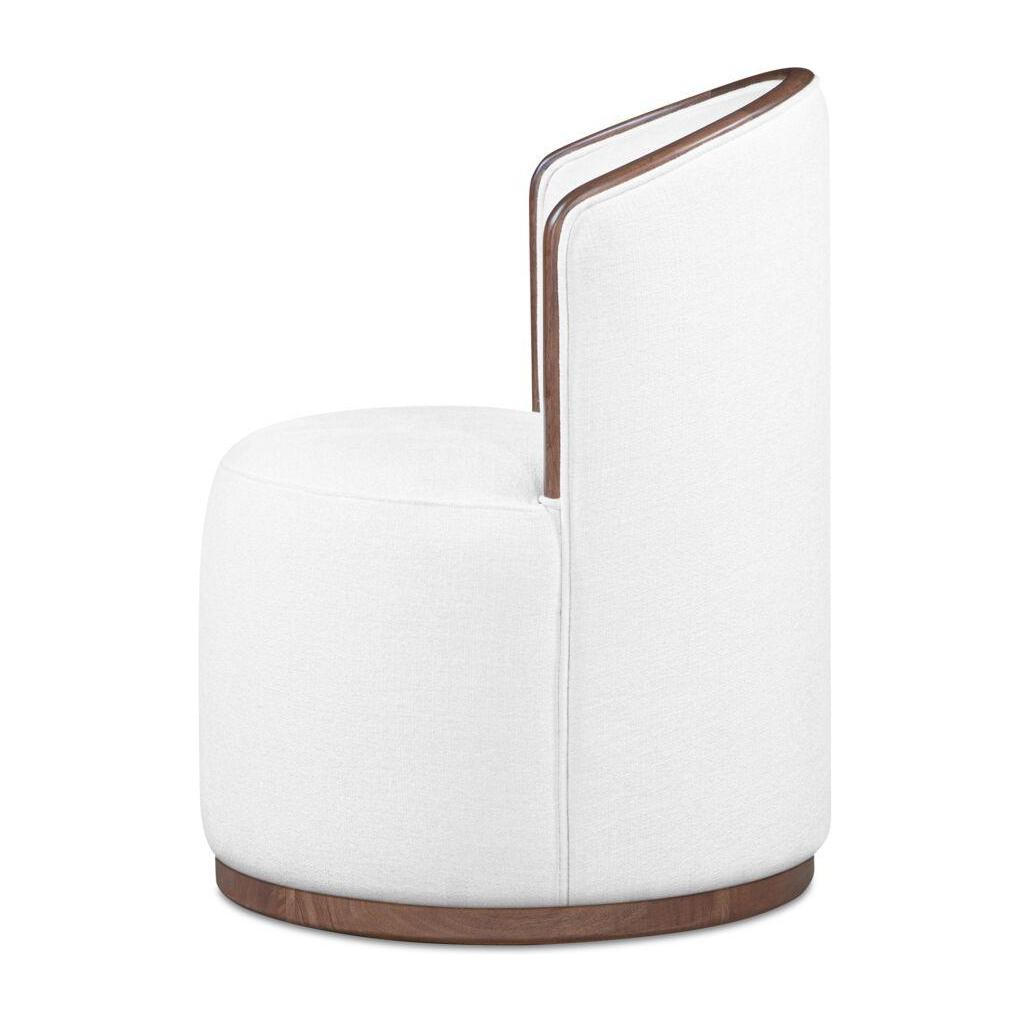 Rossi Swivel Dining Chair Cream 3 Rossi Swivel Dining Chair Cream - Image 3