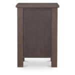 Loren Small Nightstand Dark Brown - Image 4