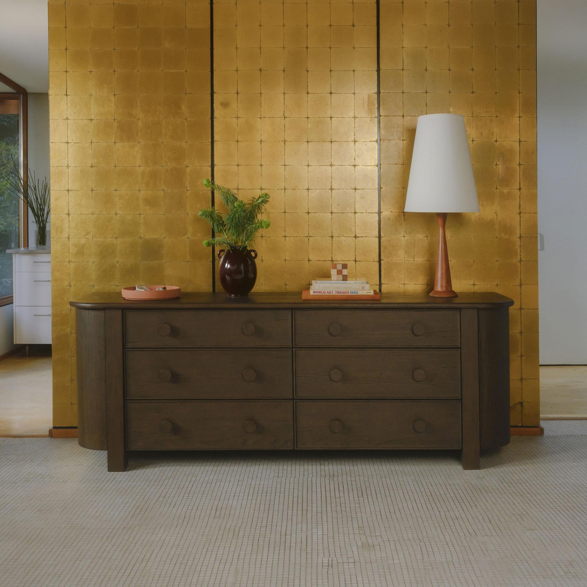 Loren 6 Drawer Dresser Dark Brown - Image 3