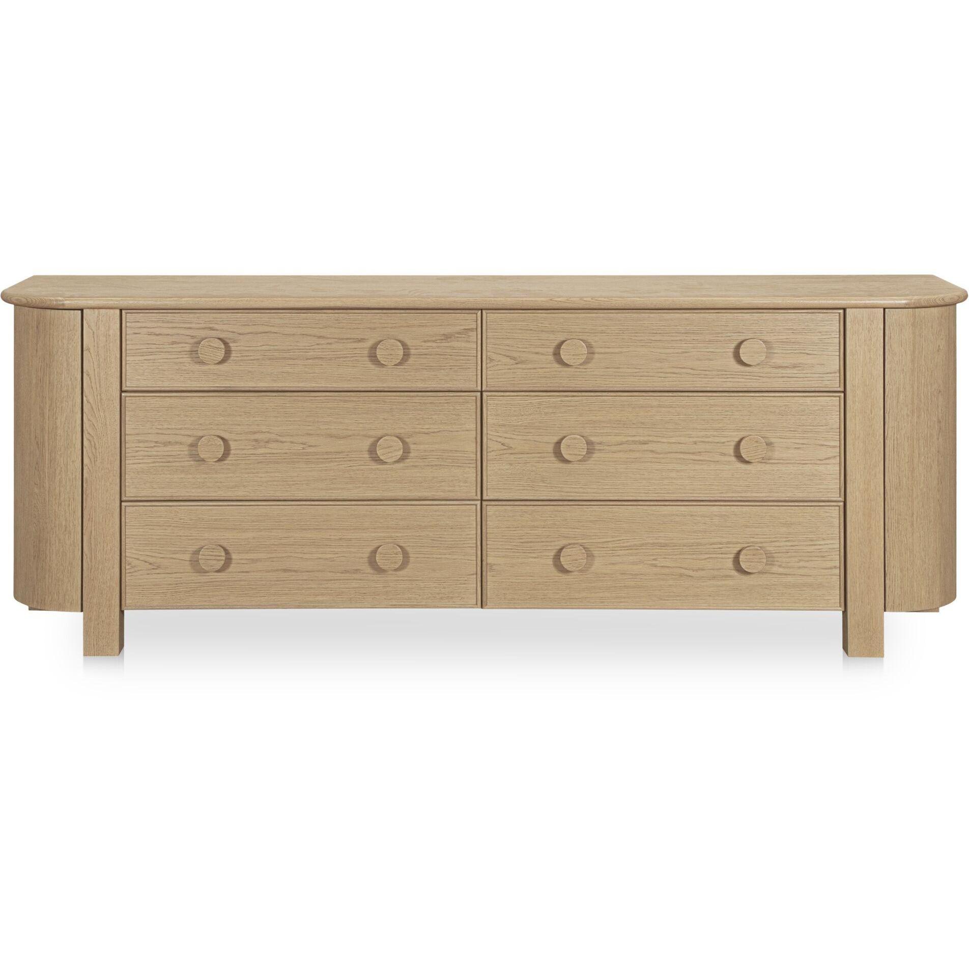 Loren 6 Drawer Dresser Natural