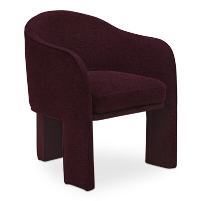 Alternative view of Clara Dining Chair Performance Fabric Plum