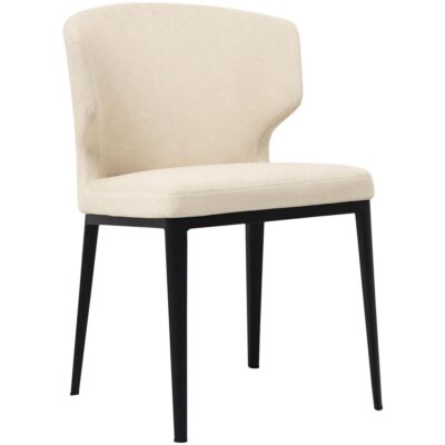 Alternative view of Delaney Dining Chair Warm Beige-Set of Two