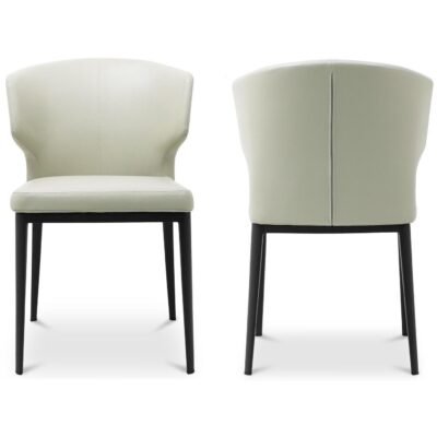 Alternative view of Delaney Side Chair Beige (Set of 2)