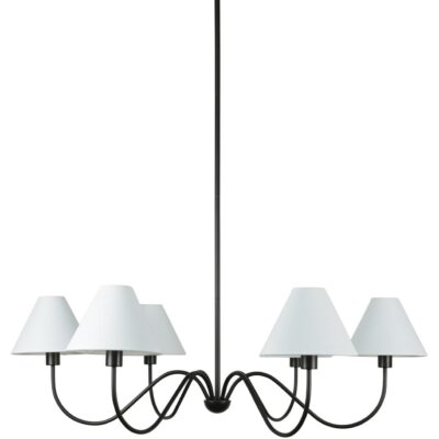 Whitney Chandelier Blackened Bronze