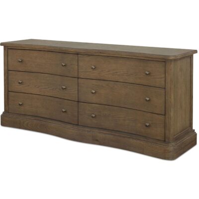 Alternative view of Clarence 6 Drawer Dresser Warm Brown