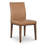 Frankie Dining Chair Tan Leather-Set Of Two - Image 3