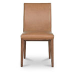 Frankie Dining Chair Tan Leather-Set Of Two - Image 2