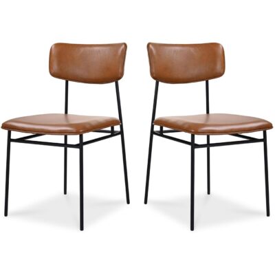 Alternative view of Sailor Dining Chair Brown - Set of Two
