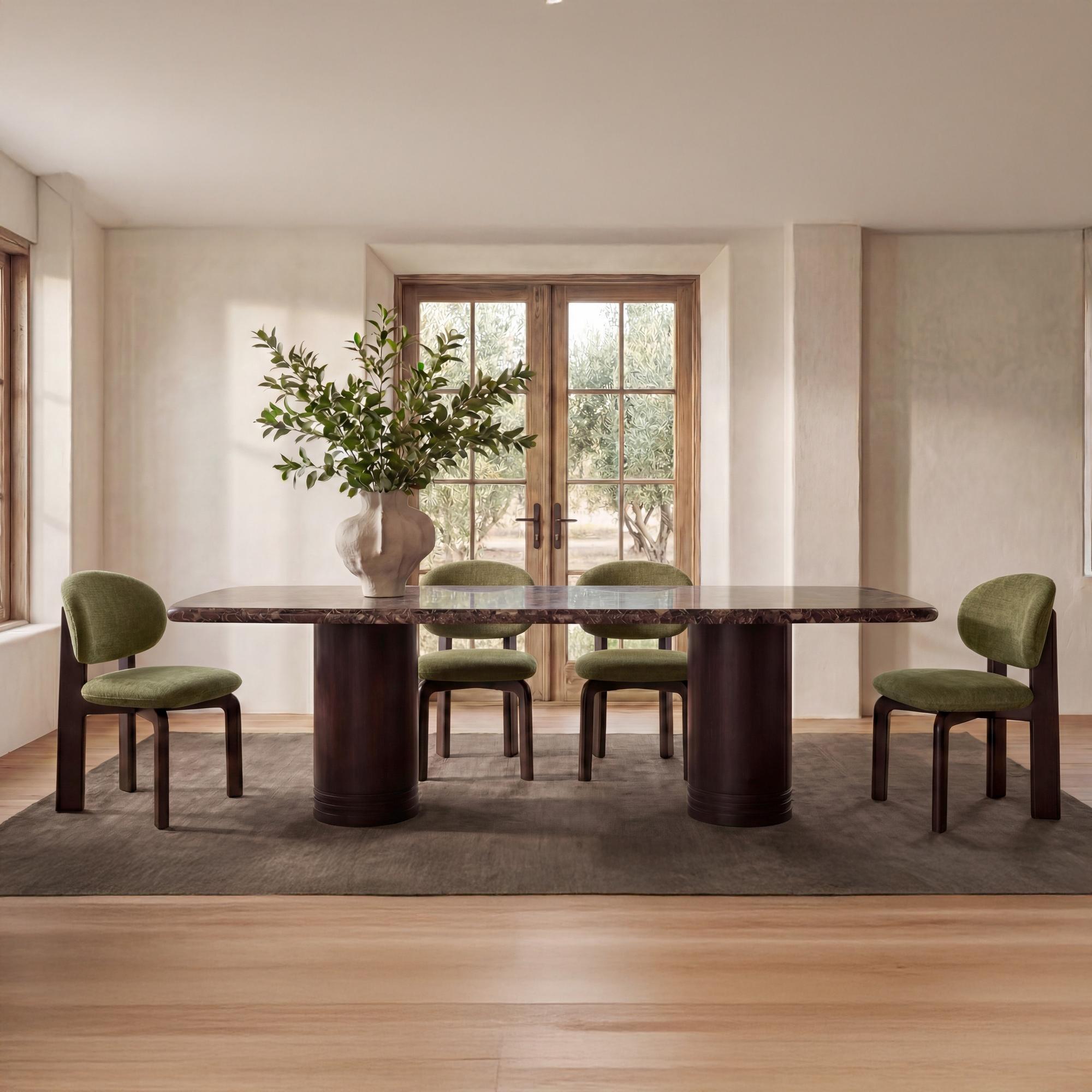 Sami Dining Chair Olive Set of Two - Image 2