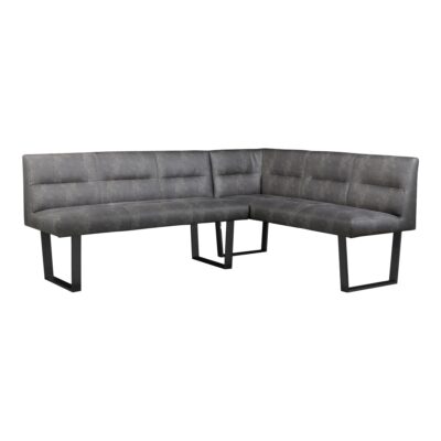 Alternative view of Hanlon Corner Bench Dark Grey