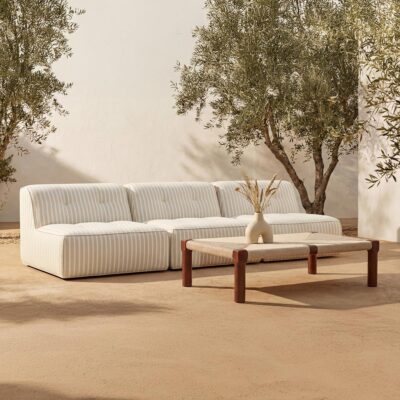Alternative view of Kaia Outdoor Coffee Table Dark Brown