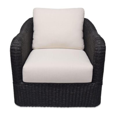 Bodhi Outdoor Swivel Accent Chair Charcoal