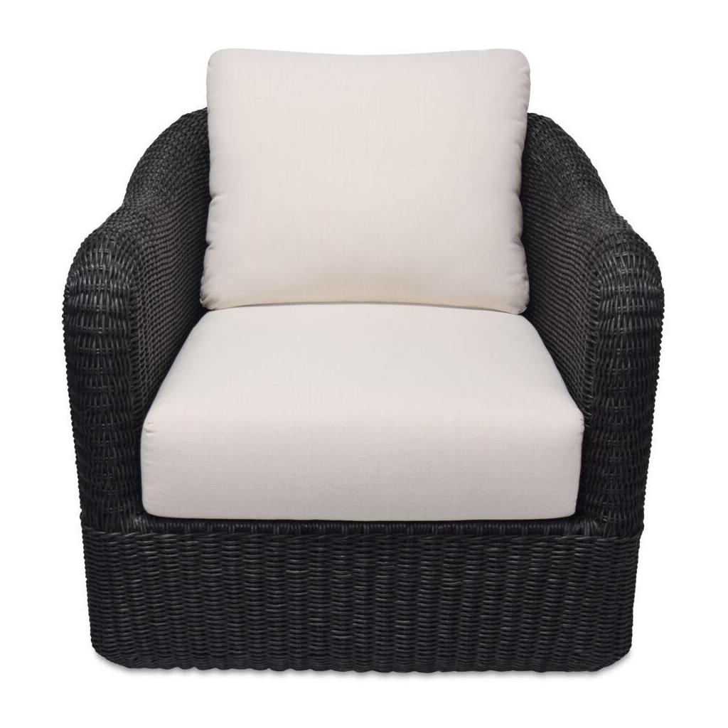 Bodhi Outdoor Swivel Accent Chair Charcoal