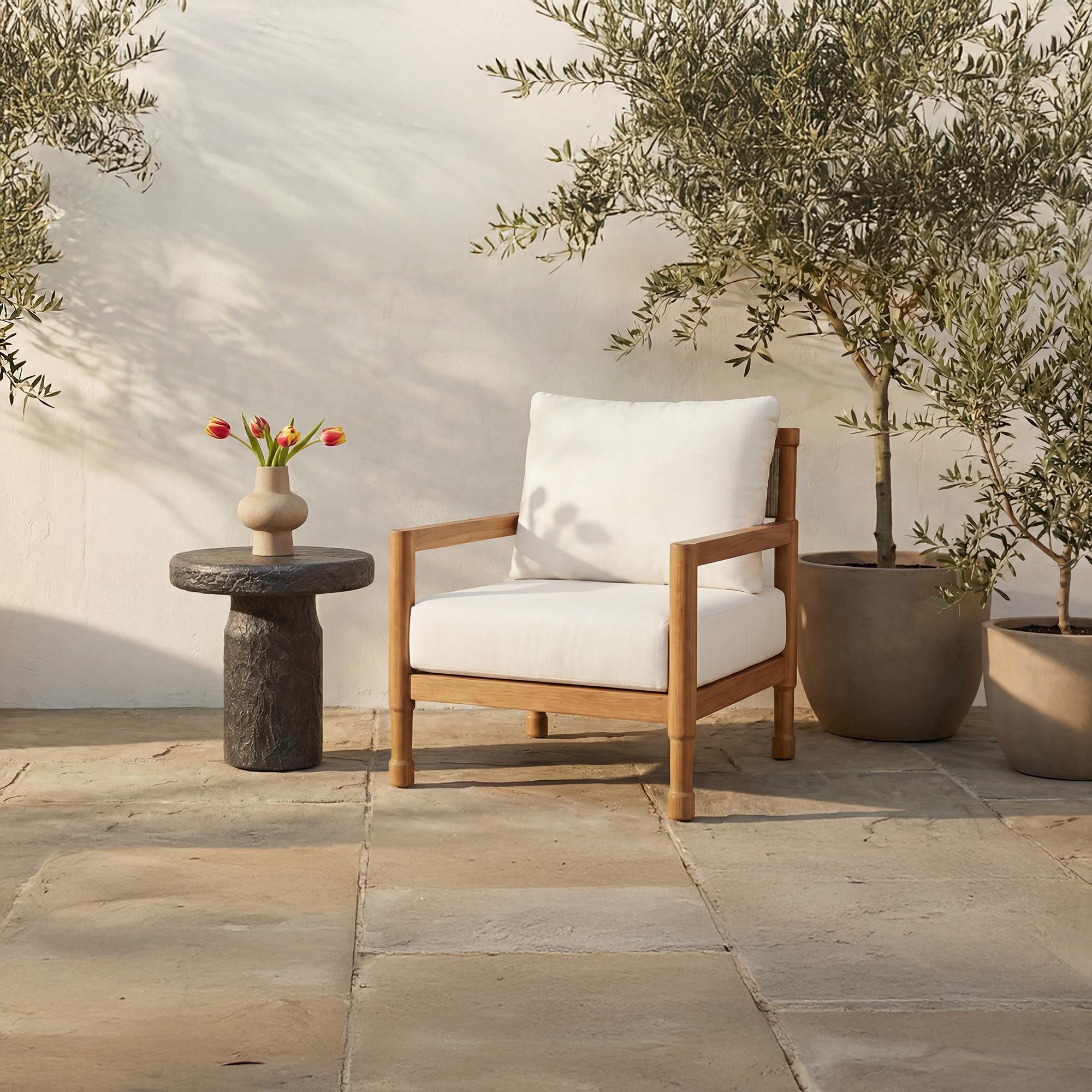 Raf Outdoor Accent Chair Natural - Image 2