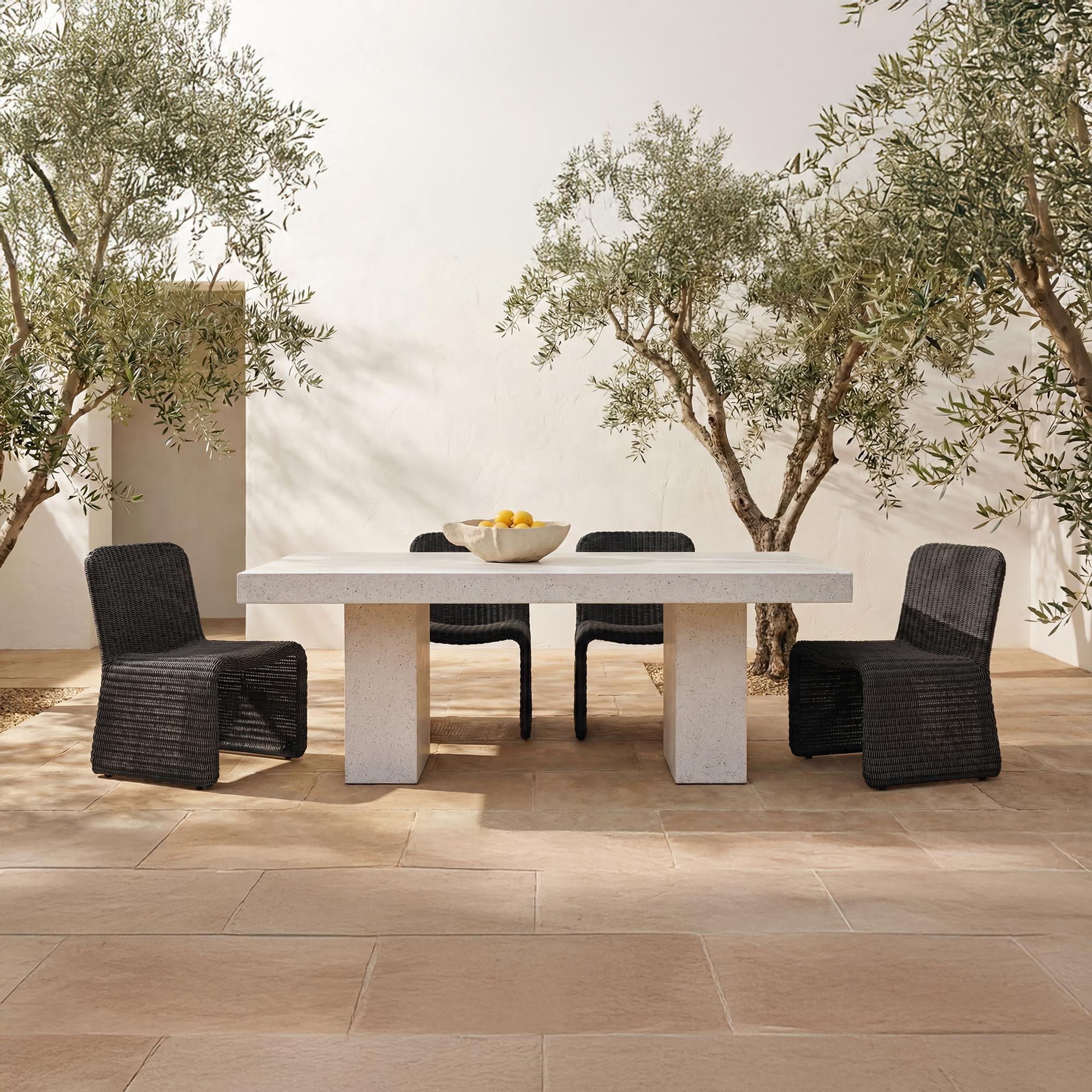 Ella Outdoor Dining Chair Charcoal-Set of Two - Image 2