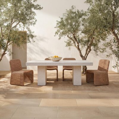 Alternative view of Ella Outdoor Dining Chair Natural-Set of Two