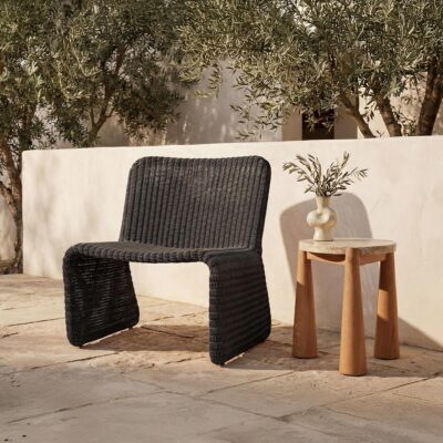 Alternative view of Ella Outdoor Accent Chair Charcoal
