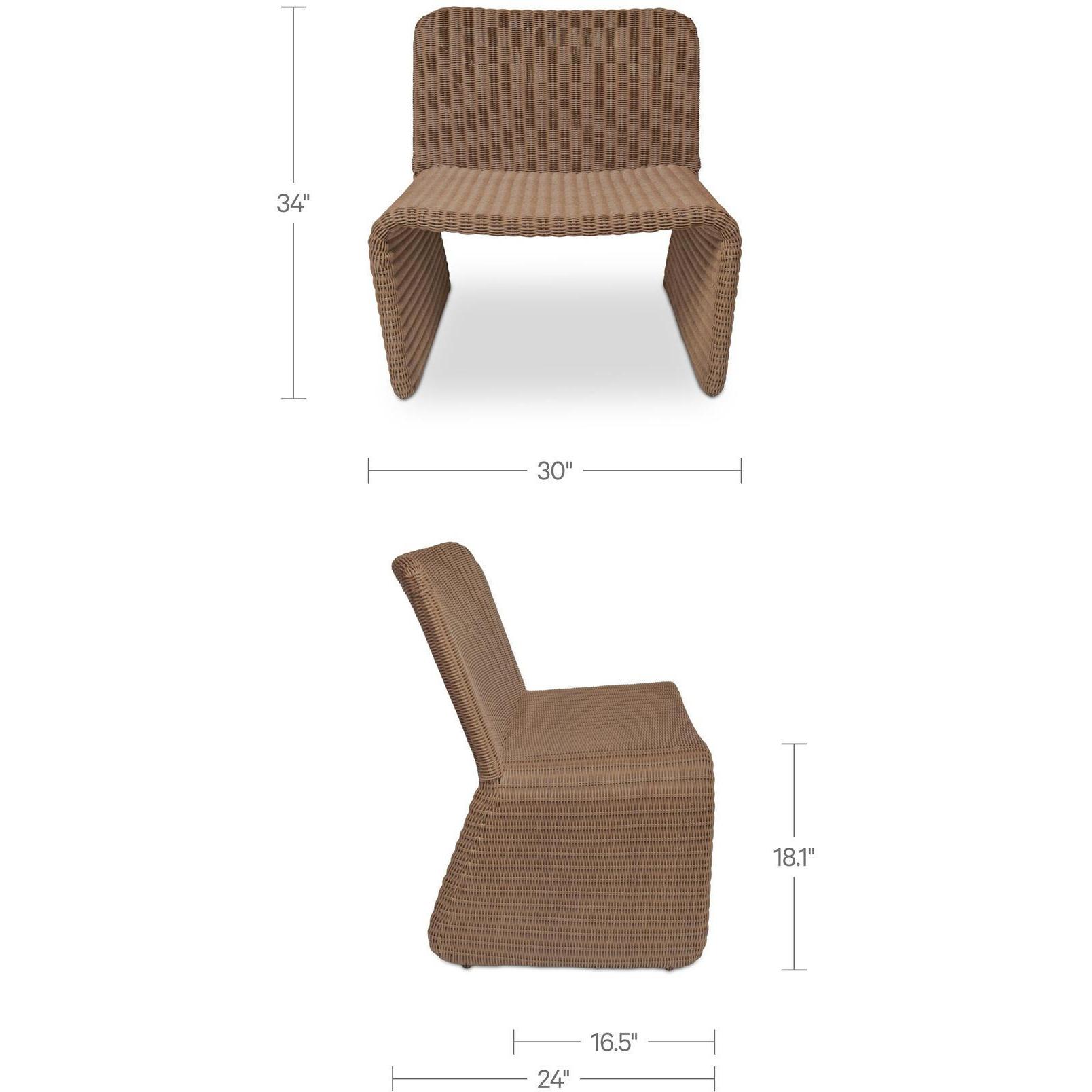 Ella Outdoor Accent Chair Natural - Image 3