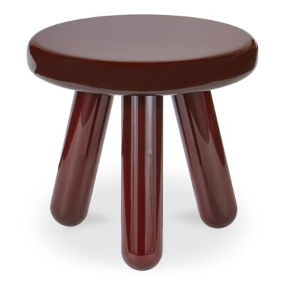 Alternative view of Joy Accent Table Deep Red Lacquer
