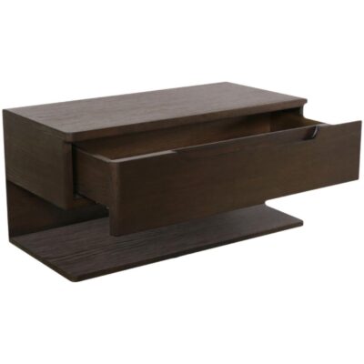Alternative view of Jonah Floating Nightstand Dark Brown