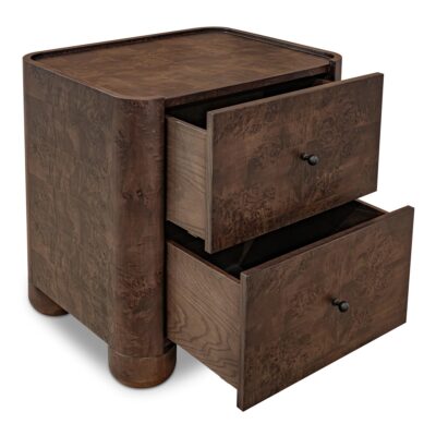 Alternative view of Gibson Nightstand Dark Brown