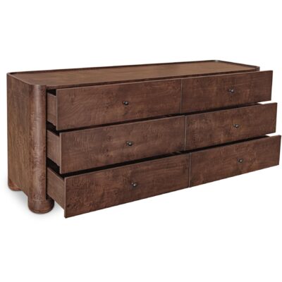 Alternative view of Gibson 6 Drawer Dresser Dark Brown