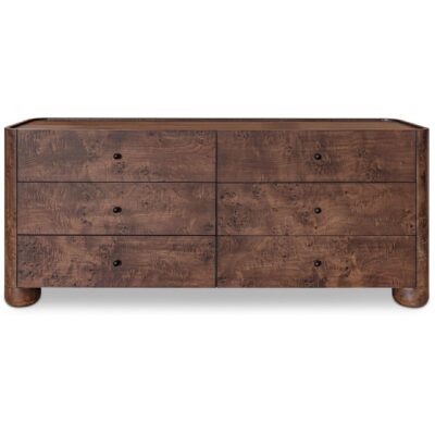 Gibson 6 Drawer Dresser Dark Brown