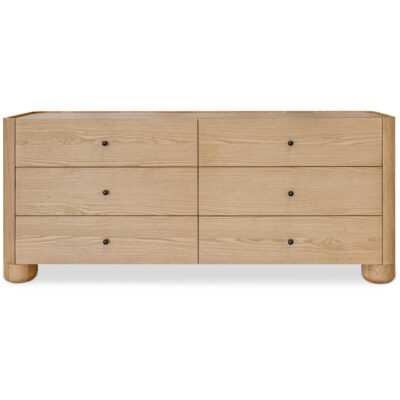 Gibson 6 Drawer Dresser Natural