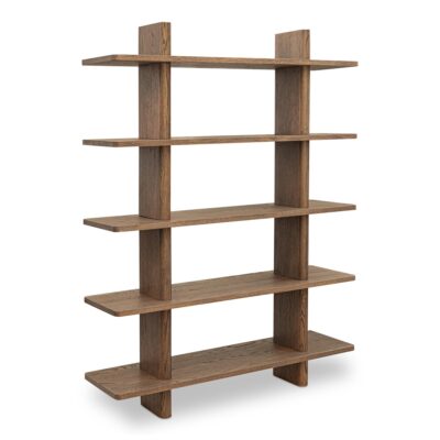 Alternative view of Casey Large Bookcase Dark Brown