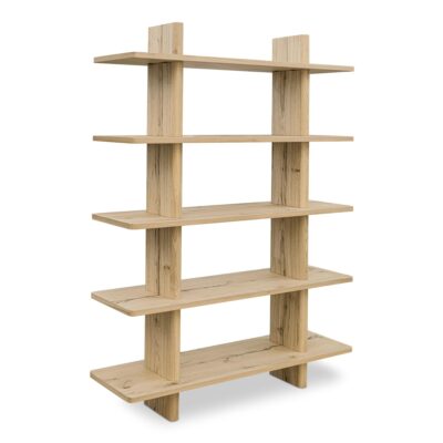 Alternative view of Casey Large Bookcase Rustic Oak