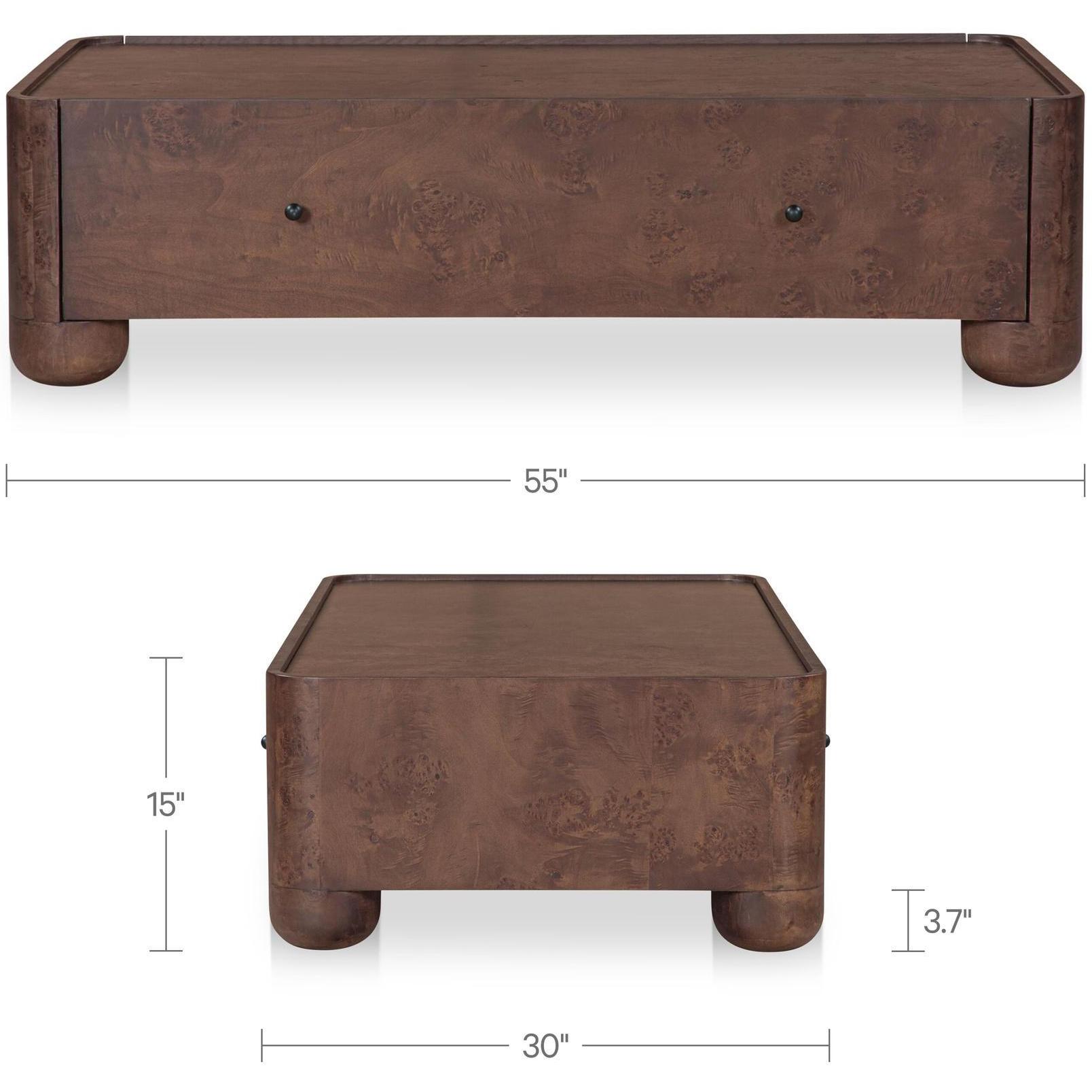 Gibson Coffee Table Burl - Image 3