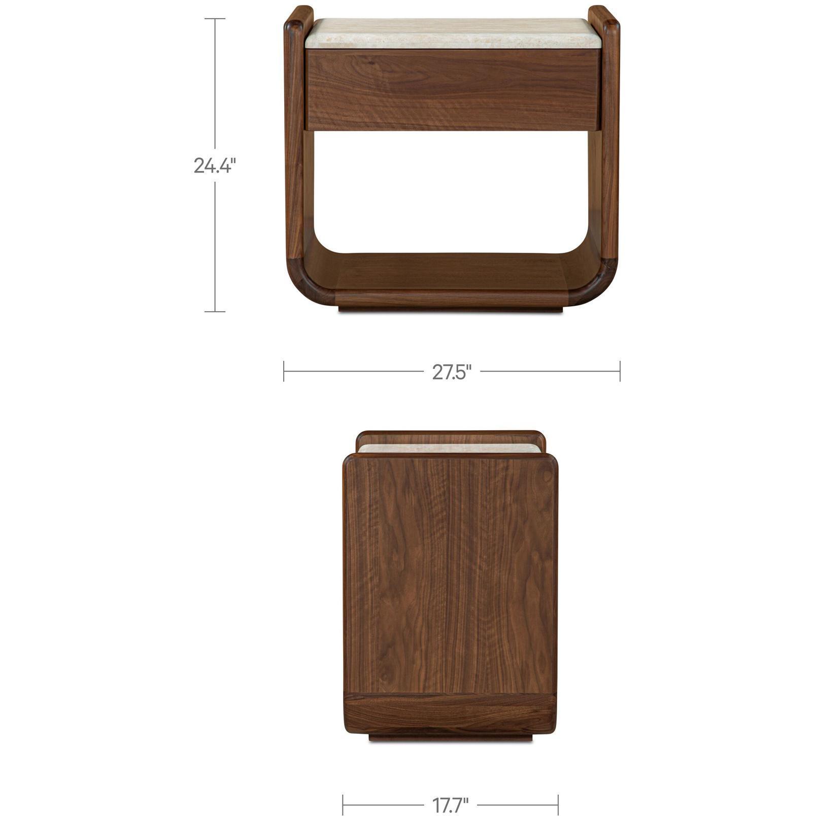 Enns Nightstand Dark Brown - Image 3