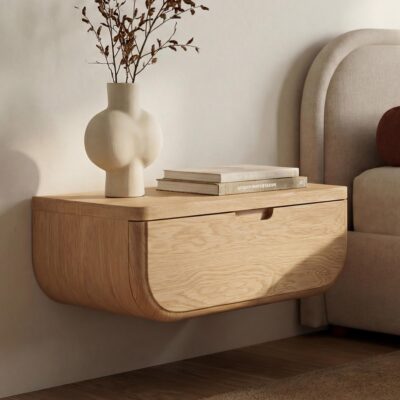 Alternative view of Hettie Floating Nightstand Natural