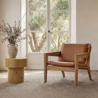 Alternative view of Corey Side Table Rustic Oak