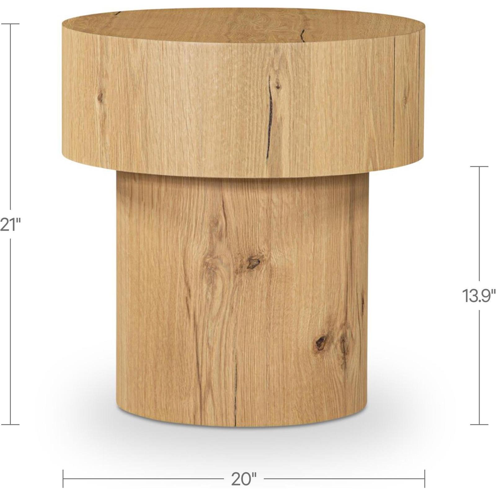 Corey Side Table Rustic Oak - Image 3