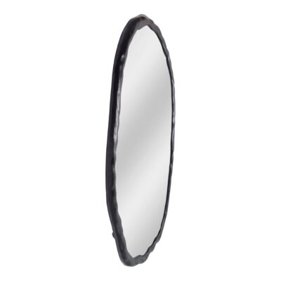Alternative view of Foundry Oval Mirror Black