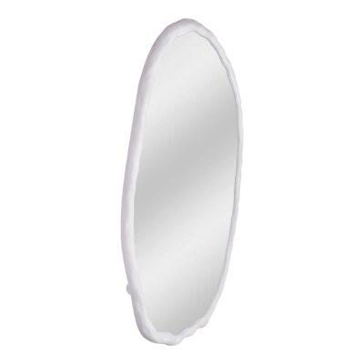Alternative view of Foundry Oval Mirror White