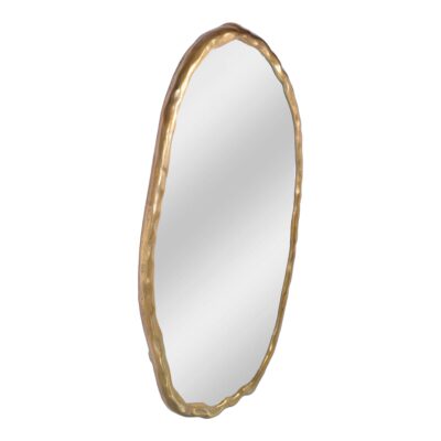 Alternative view of Foundry Oval Mirror Gold